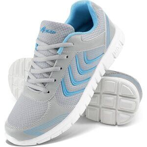 Womens Sneakers Fashion Walking Casual Gray Lightweight Tennis Shoes